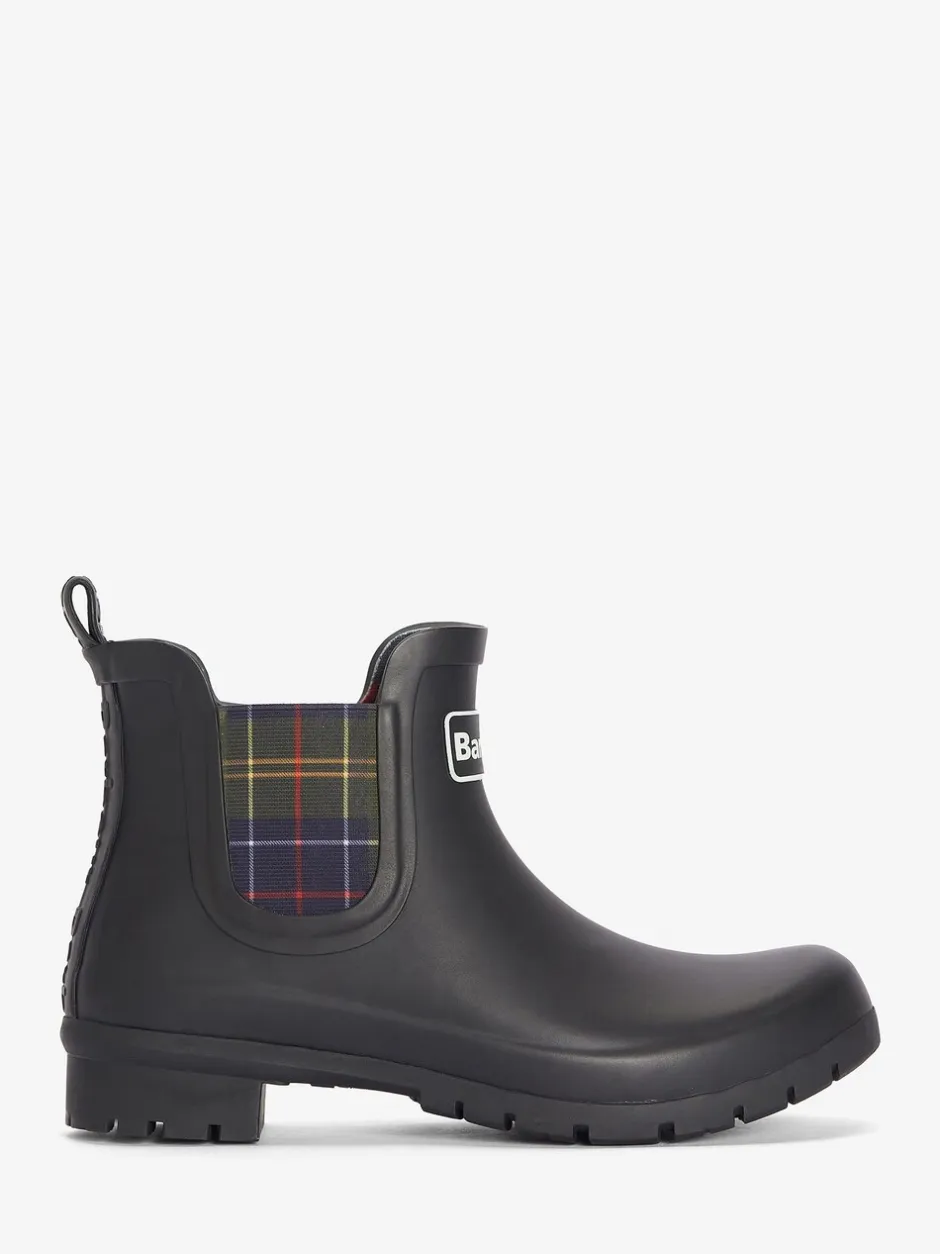 Laarzen|Barbour - ® Tartan Check Kingham Chelsea Wellington Boots Zwart