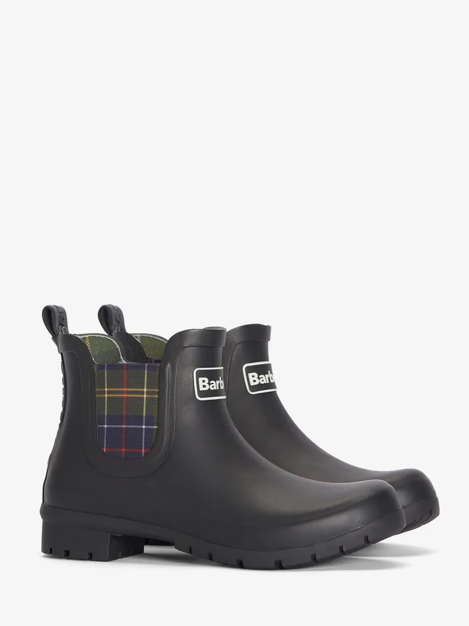 Laarzen|Barbour - ® Tartan Check Kingham Chelsea Wellington Boots Zwart