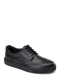 Schoenen|Base London - Clapton Brogue Trainer Zwart