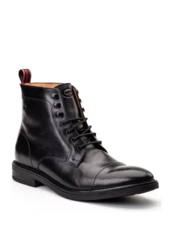 Formele Schoenen|Boots|Base London - Plymouth Toe Cap Boot Zwart
