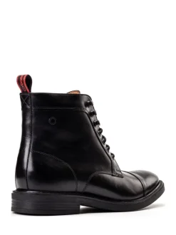 Formele Schoenen|Boots|Base London - Plymouth Toe Cap Boot Zwart