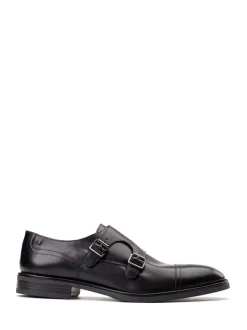 Formele Schoenen*Base London - Taper Monk Shoe Zwart