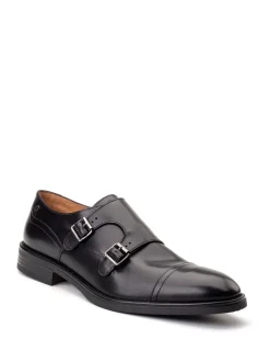 Formele Schoenen*Base London - Taper Monk Shoe Zwart