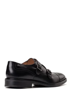 Formele Schoenen*Base London - Taper Monk Shoe Zwart