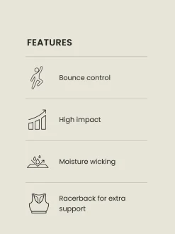 Beha's|Next - B-G Active High Impact Dry Tech sportbeha Zwart