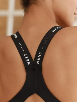 Beha's|Next - B-G Active High Impact Dry Tech sportbeha Zwart