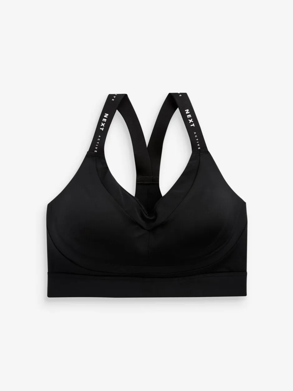 Beha's|Next - B-G Active High Impact Dry Tech sportbeha Zwart