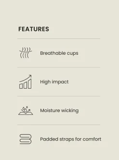 Beha's*Next - B-G Active sportbeha met hoge impact, Dry Tech, beugelbeha met volle cups Zwart