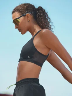 Beha's|Sportkleding|Next - B-GG Active Sports high impact Dry Tech-sportbeha met rits aan de voorkant Zwart