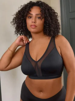 Beha's*Next - B-H beha met totale ondersteuning zonder beugel en ultiem comfort Zwart