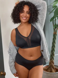 Beha's*Next - B-H beha met totale ondersteuning zonder beugel en ultiem comfort Zwart