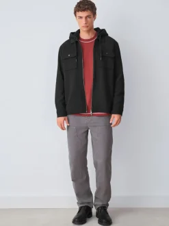 Sweaters En Hoody´S|Sweaters En Hoody´S|Next - Borg overshirt met fleecevoering Zwart