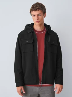 Sweaters En Hoody´S|Sweaters En Hoody´S|Next - Borg overshirt met fleecevoering Zwart