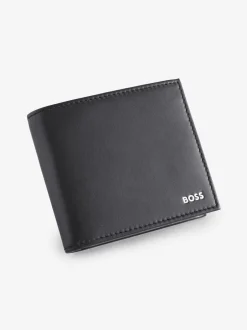 Portemonnees*BOSS - Randy Signature Logo Gevouwen Portemonnee Zwart