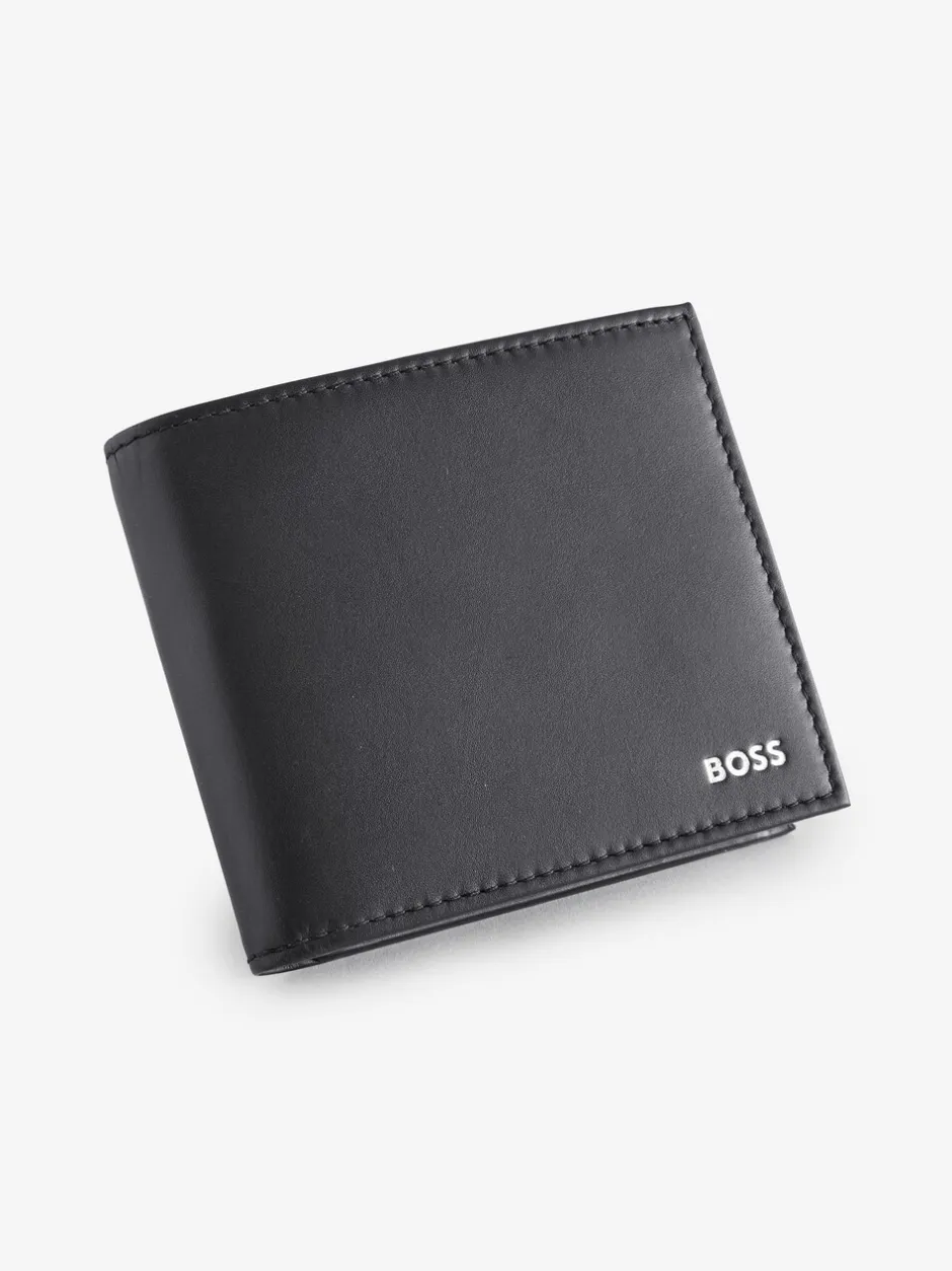 Portemonnees*BOSS - Randy Signature Logo Gevouwen Portemonnee Zwart