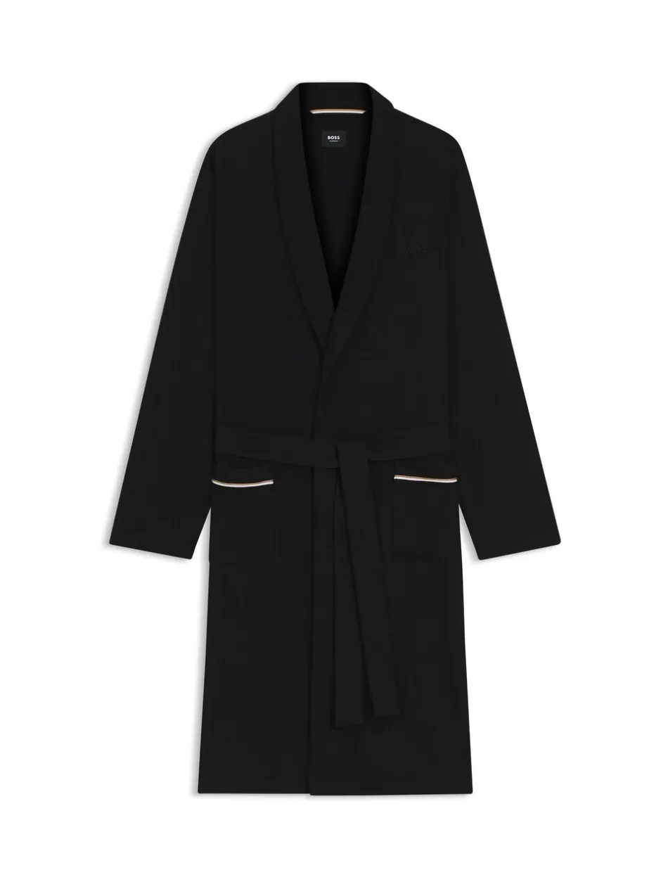 Kamerjassen En Badjassen*BOSS - Towelling Robe Zwart