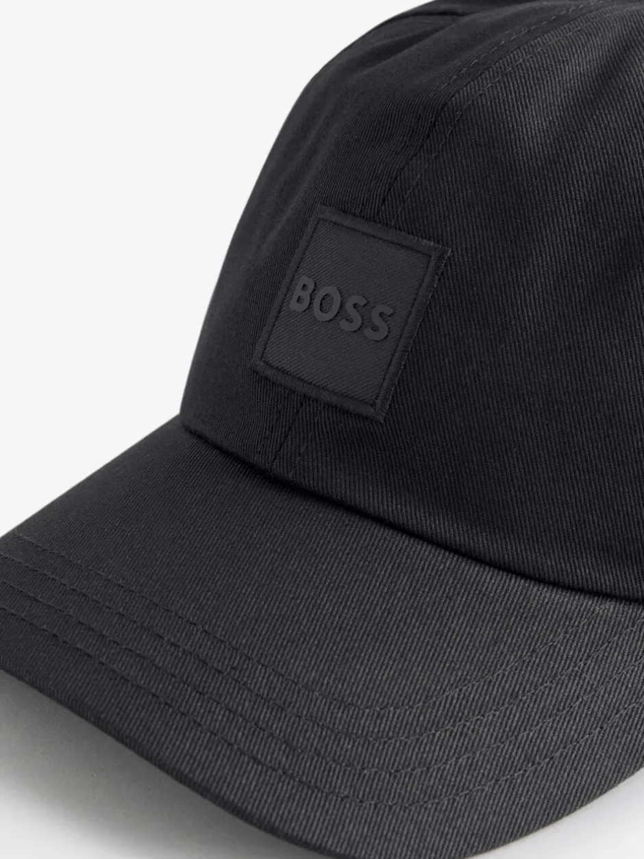 Mutsen, Sjaals En Handschoenen|BOSS - -pet met logopatch van keperstof Zwart