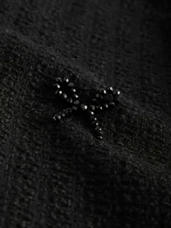 Jassen En Jacks*Next Zwart - Bouclé jackje met kralenstrik
