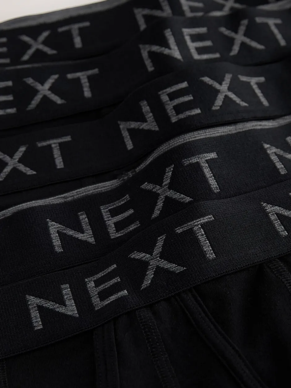 Ondergoed|Ondergoed*Next Zwart - Boxershorts van katoenrijk materiaal met A-voorkant