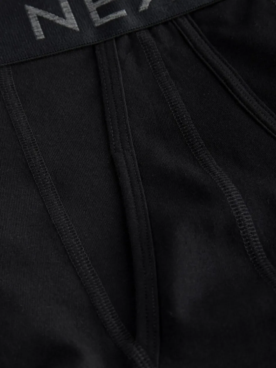 Ondergoed|Ondergoed*Next Zwart - Boxershorts van katoenrijk materiaal met A-voorkant