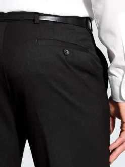 Formele Broek*Brook Taverner Zwart - Flannel Trousers