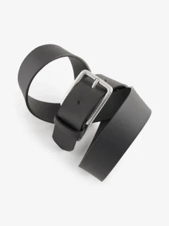 Riemen En Bretels*Next - Burnished Leather Belt Zwart