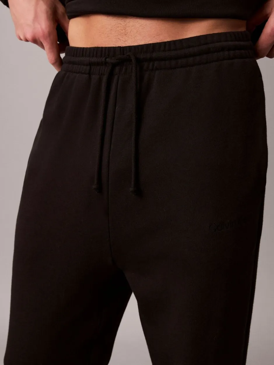 Joggingbroeken*Calvin Klein - Cotton Terry Blend Lounge Joggers Zwart