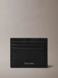Portemonnees|Calvin Klein - Foil Embossed Logo Card Holder Zwart