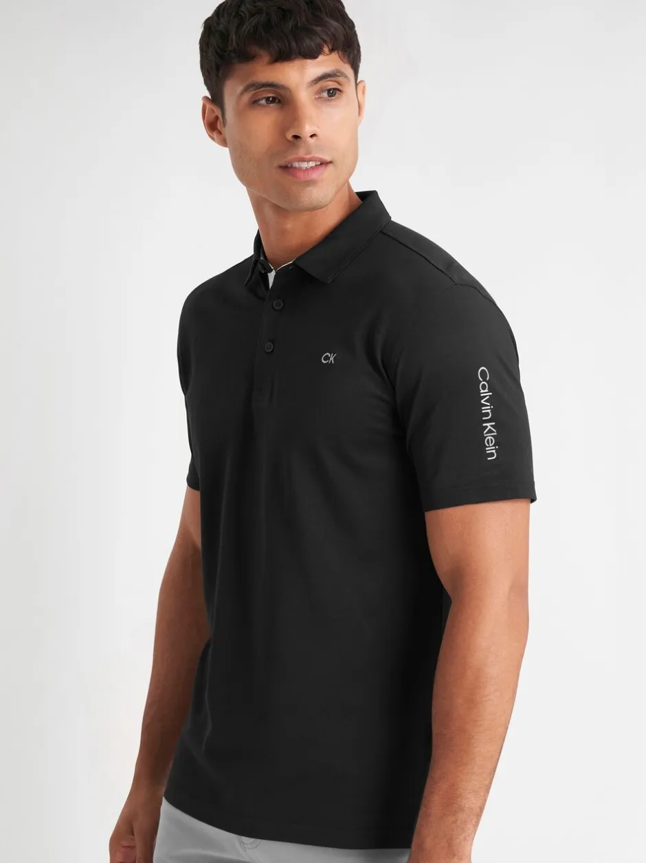 Poloshirts*Calvin Klein Golf Zwart - Uni poloshirt