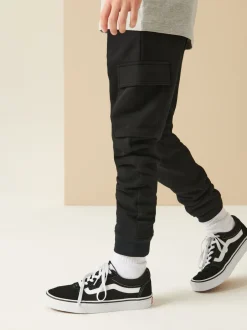 Joggingbroeken*Next Zwart - Cargo joggingbroek met hoog katoengehalte (3-16jr)