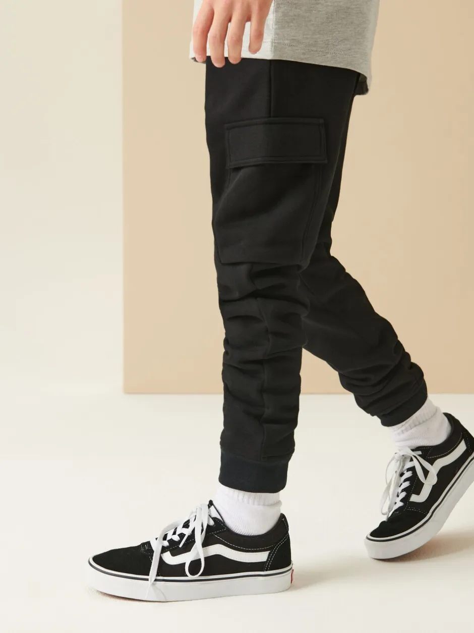 Joggingbroeken*Next Zwart - Cargo joggingbroek met hoog katoengehalte (3-16jr)