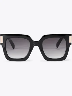 Zonnebril|Carvela - Chunky Flare Sunglasses Zwart