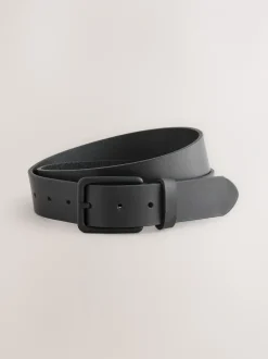 Riemen En Bretels|Next Zwart - Casual leren riem