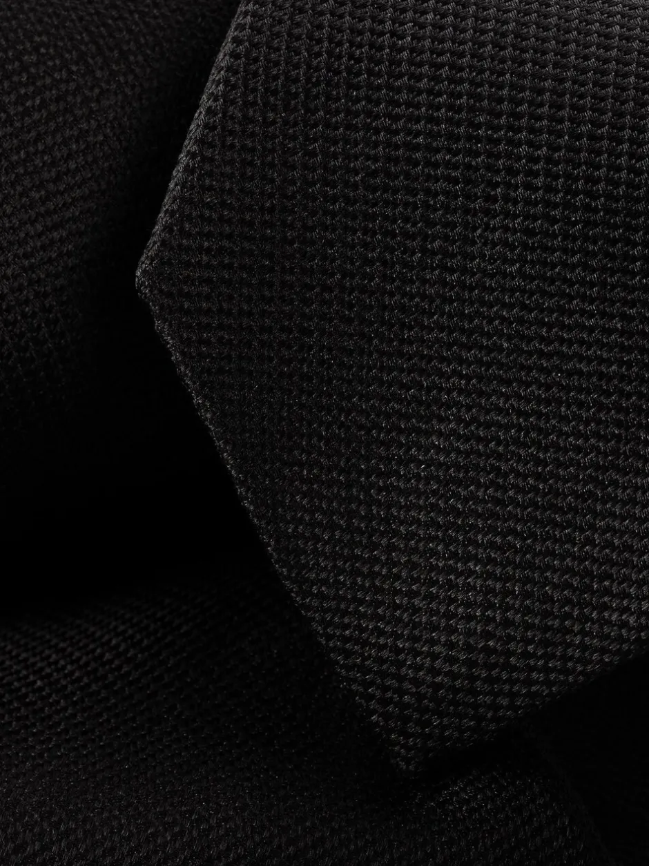 Stropdassen En Pochets*Charles Tyrwhitt - - Vlekbestendige satijnen smalle stropdas Zwart