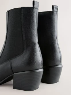 Ruimvallend En Extraruimvallend*Next - Chelsea-stijl western cowboy Boots Zwart