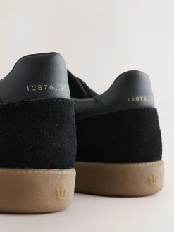Sneakers*Next - Chic-casual vetersneakers met suède afwerking Zwart