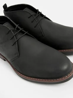 Boots*Next - Chukka-laarzen van gewaxt leer Zwart