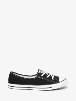 Sneakers*Converse - balletsneakers met veters Zwart