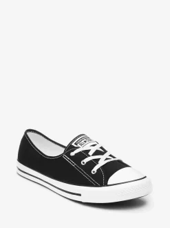 Sneakers*Converse - balletsneakers met veters Zwart
