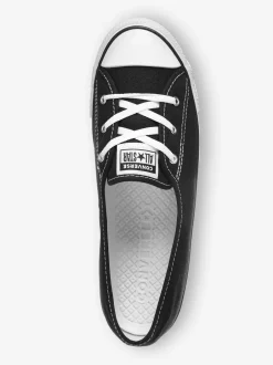Sneakers*Converse - balletsneakers met veters Zwart