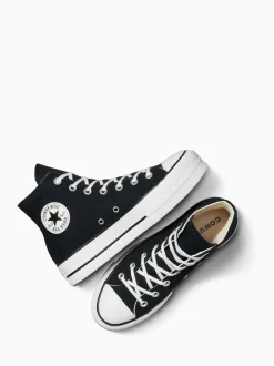 Sneakers*Converse - Lift - Bleke hoge sneakers met plateauzool Zwart