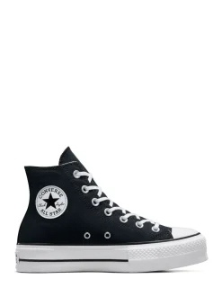 Sneakers*Converse - Lift - Bleke hoge sneakers met plateauzool Zwart