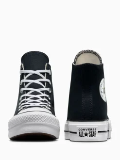 Sneakers*Converse - Lift - Bleke hoge sneakers met plateauzool Zwart