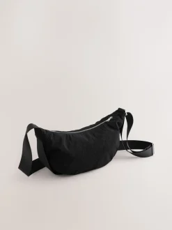 Tassen En Portemonnees*Next - Cord Effect Sling Bag Zwart