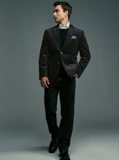 Blazers En Business-Jasjes*Next - Corduroy blazer Zwart