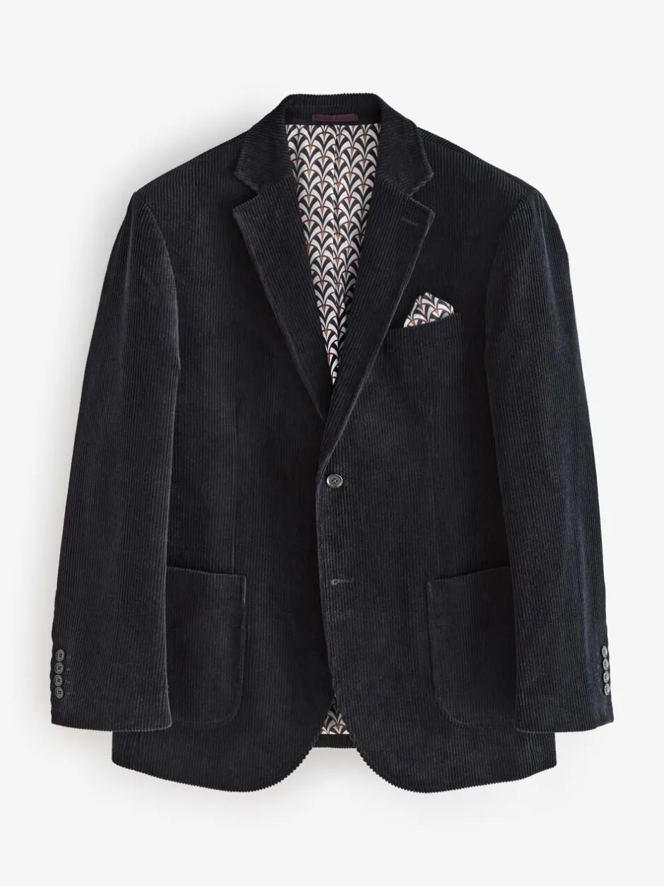 Blazers En Business-Jasjes*Next - Corduroy blazer Zwart