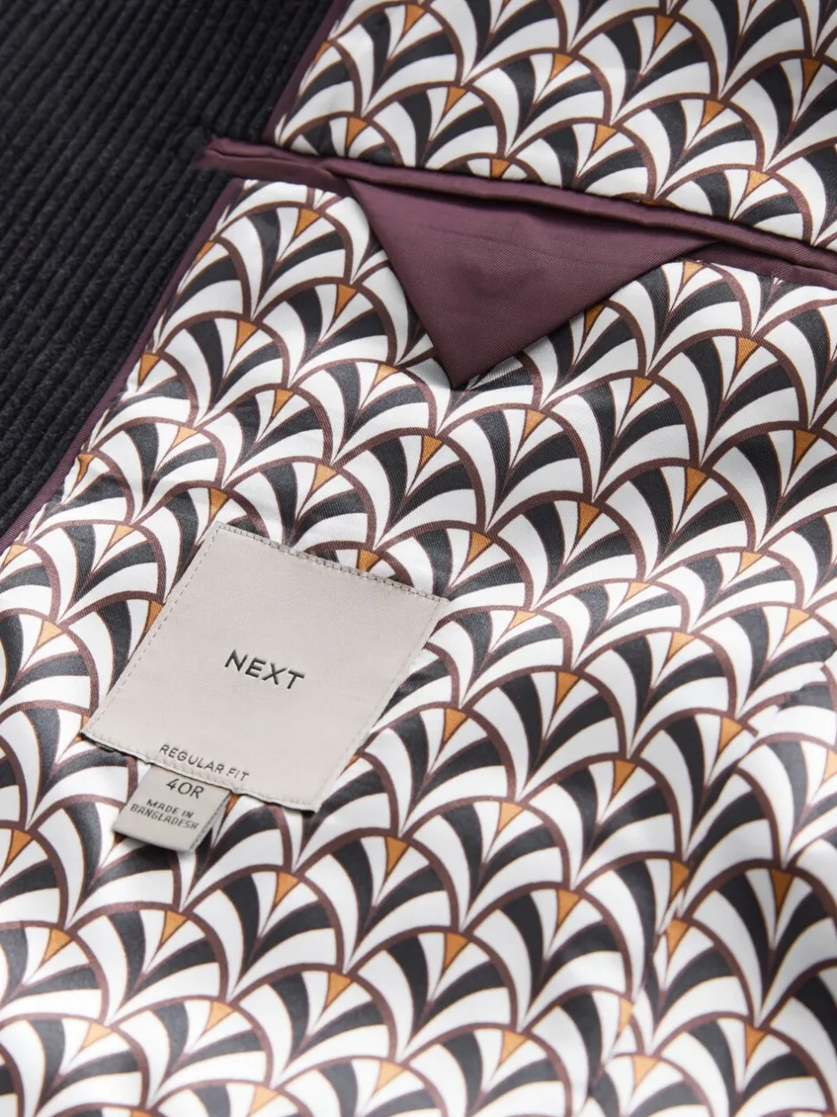 Blazers En Business-Jasjes*Next - Corduroy blazer Zwart