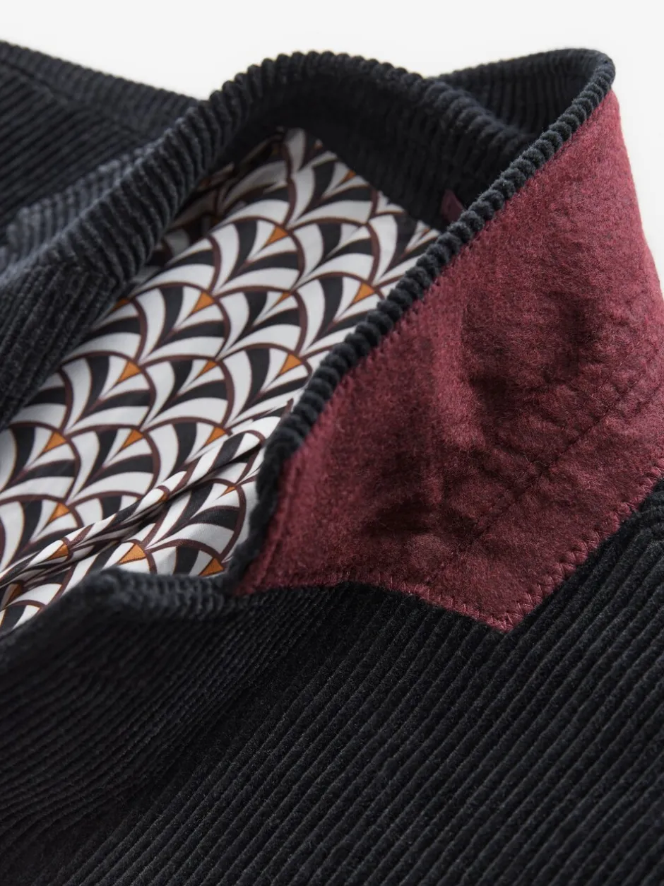 Blazers En Business-Jasjes*Next - Corduroy blazer Zwart