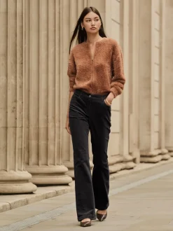 Broeken|Next - Corduroy boot cut broek Zwart