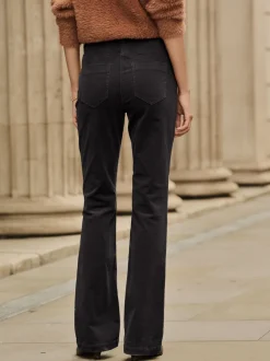 Broeken|Next - Corduroy boot cut broek Zwart